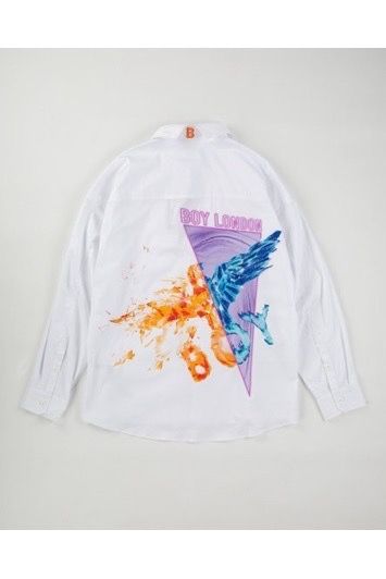 ストレッチブロードシャツ / WHITE 【BOY LONDON】