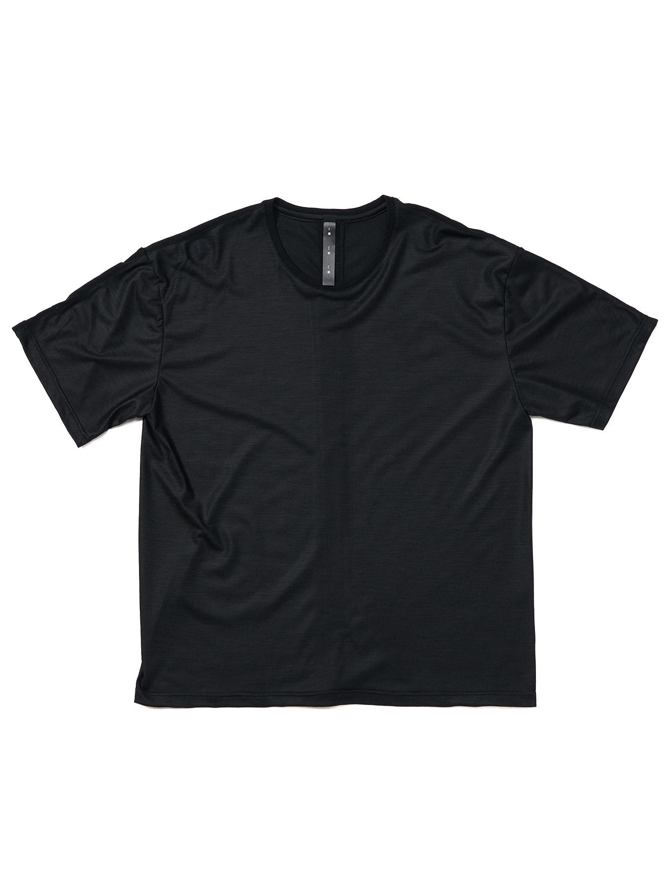 【予約品 9月23日(火) 締切】ex.comfy wool S/S / エクスコンフィーウール ショートスリーブ / ブラック