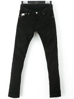12.5oz Organic Cotton Stretch Denim Tight Straight Jeans / 12.5oz オーガニックコットン ストレッチデニム タイトストレート  / TIGHT JOE / ブラック ワンウォッシュ