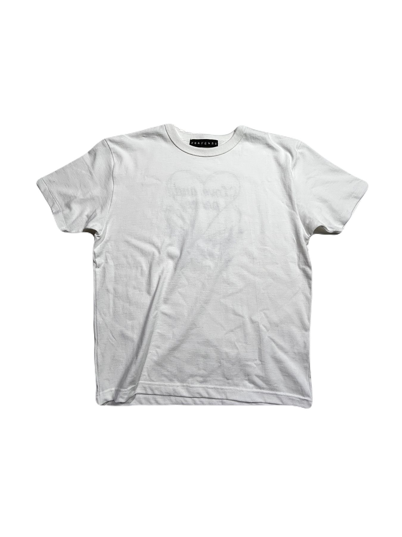 【予約品 8月10日(日) 締切 】WOMENS HEART PRINT T / ハート プリント Tシャツ / ホワイト