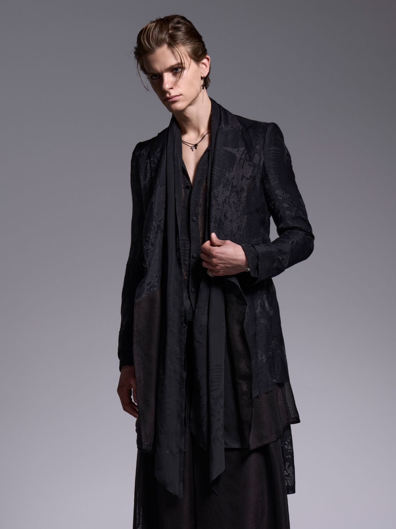 【予約品 1月4日(日) 締切】Layered Jacket / レイヤードジャケット / ブラック