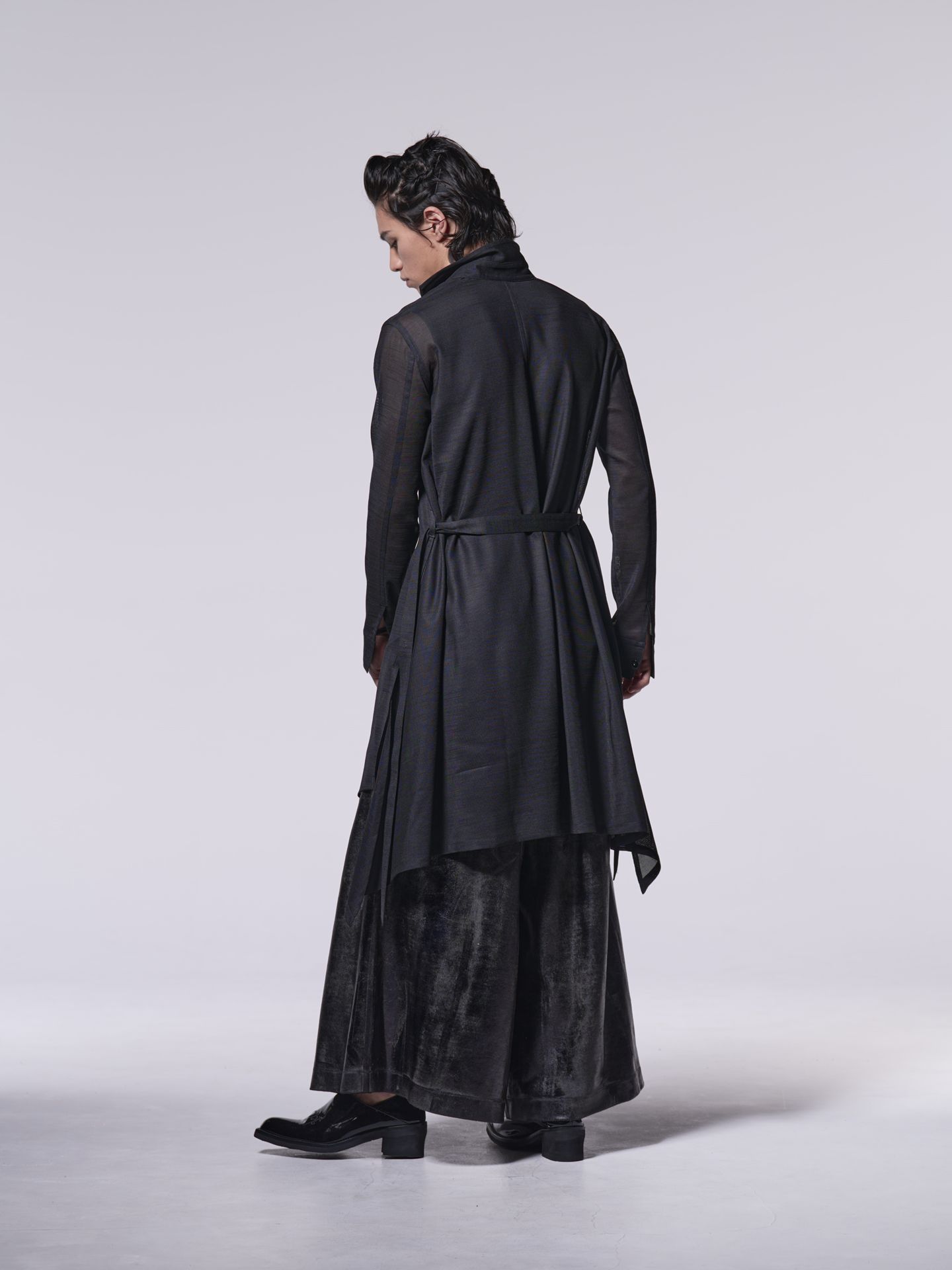 《予約品》 HAKU ジャージWideTuckSlacks / ワイドタックスラックス / ブラック