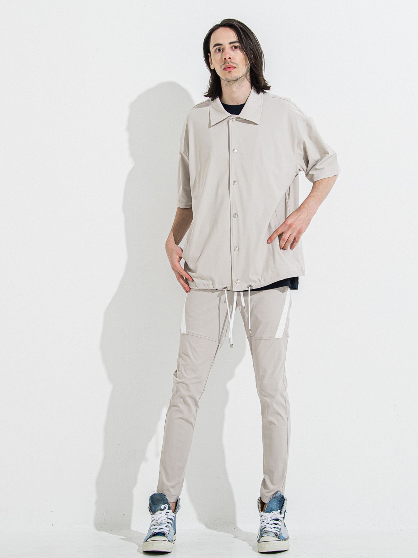 【予約品 】TYLER NYLON PANTS / タイラーナイロンパンツ / グレージュ