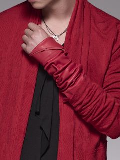 《予約品》 Deer LeatherArmBand / レザーアームバンド / レッド