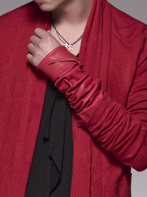 《予約品》 Deer LeatherArmBand / レザーアームバンド / レッド