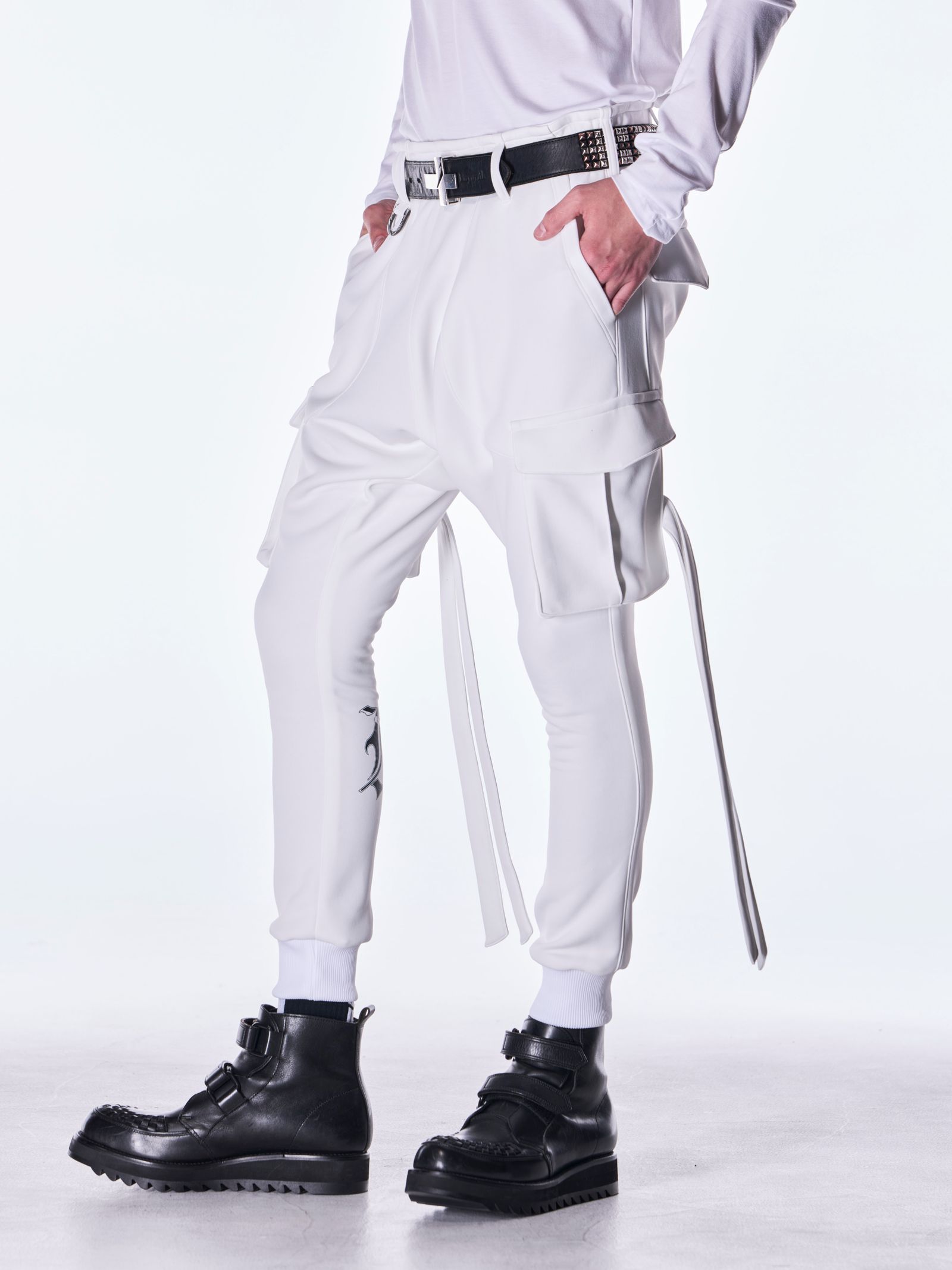 【予約品 6月29日(月) 締切】Double Knit Jersey Sarrouel Pants / サルエルパンツ / ホワイト