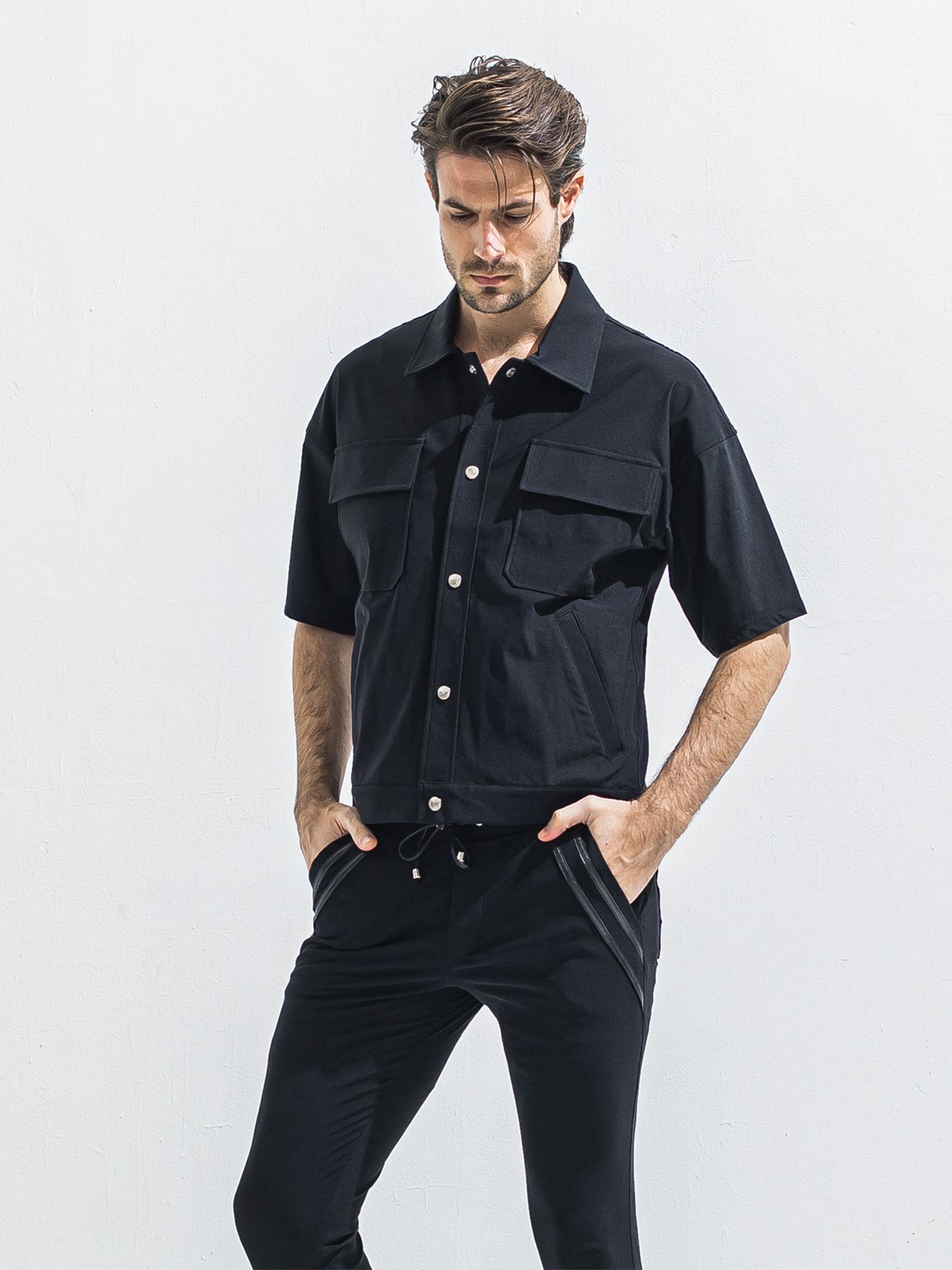 【予約品 2月15日(日) 18:00 締切】CPO HALE SHIRTS JK / CPOハーフスリーブジャケット / ブラック