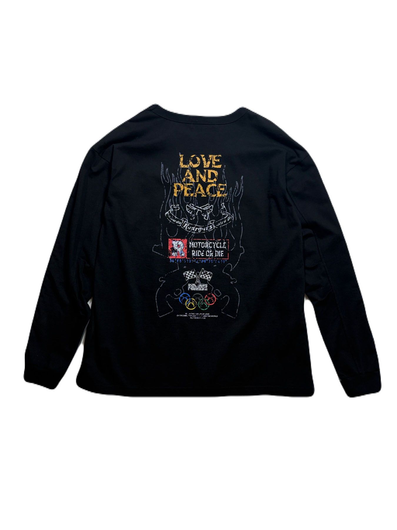 【予約品 3月9日(月) 18:00 締切】INKJET PRINT SWAET / インクジェットプリント スウェット / ブラック