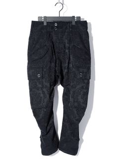 【予約完売】 JACQUARD TAPERED RIDING PT / ジャガードパンツ / BLACK