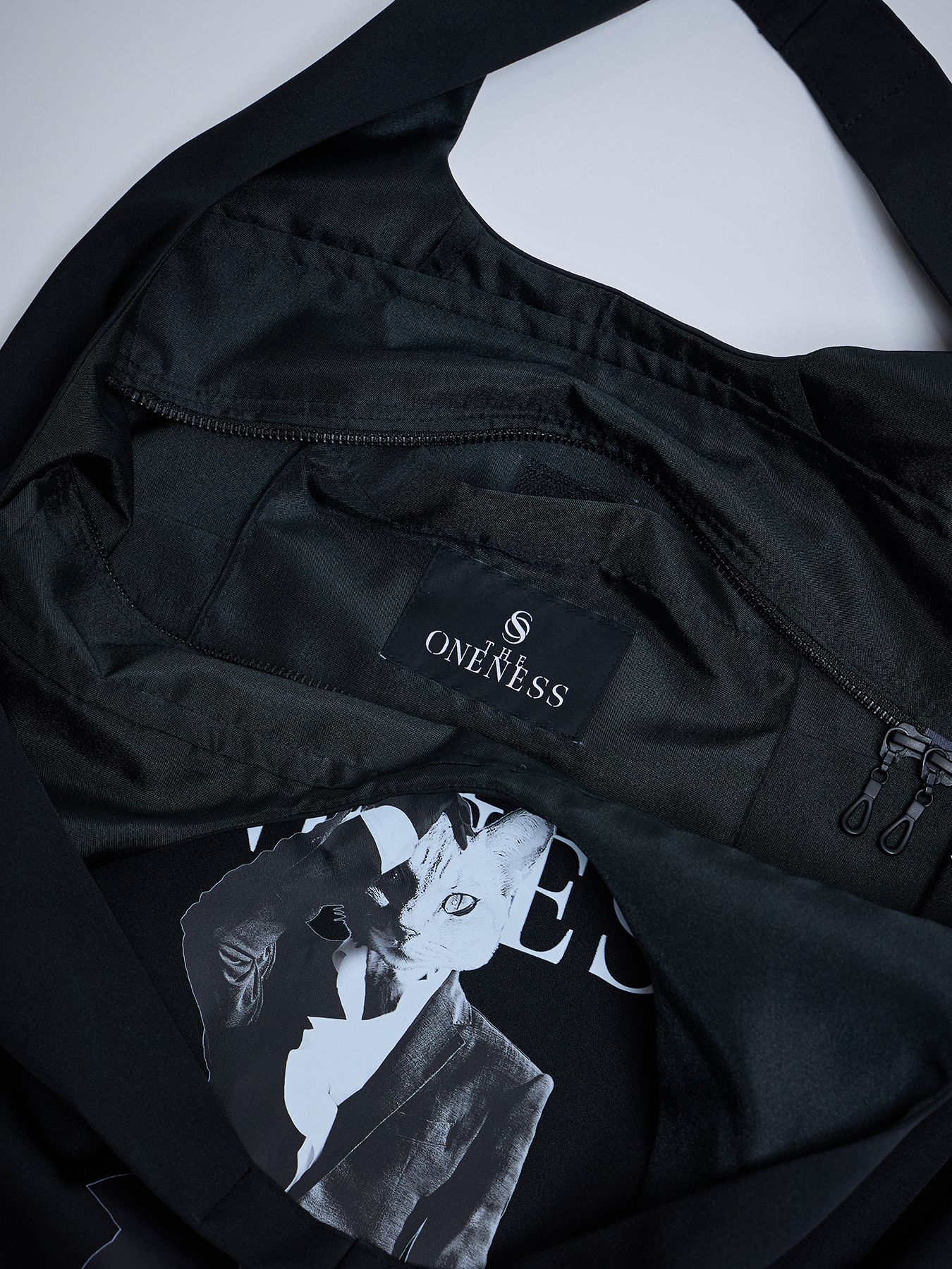 【予約品 4月26日(日) 締切】Shoulder Tote Bag / ショルダートートバッグ / ブラックフローラ