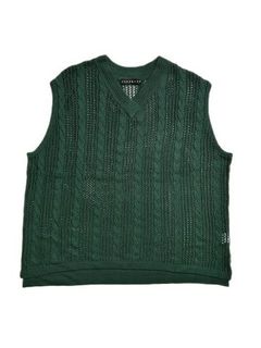 《予約品8月31日 23時55分締め》 KNIT VEST / ベスト / グリーン 【roarguns 】 2024年2月入荷予定
