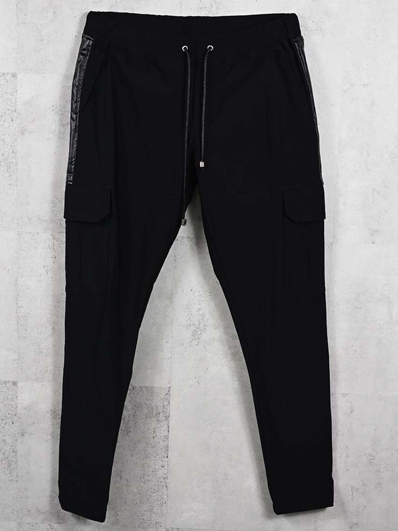 【予約品】DARRELL HEAT CARGO PT / 裏起毛 カーゴラインパンツ / ブラック