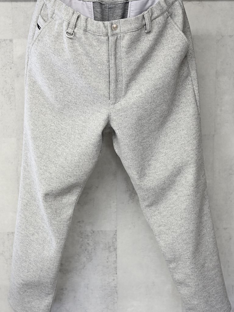 《予約品》 PAT WIDE EASY PANTS  / イージースラックス / グレー・メルトン