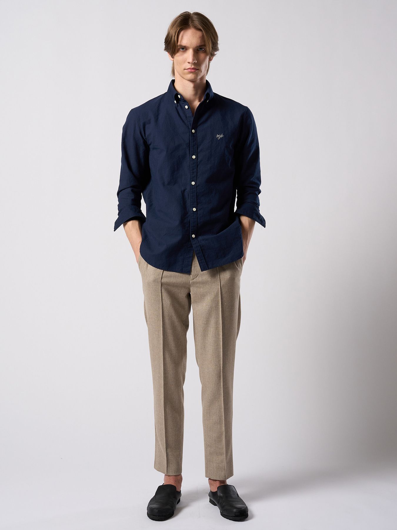 【予約品 4月19日(日) 18時締切】classic B.D shirt / クラシック ボタンダウンシャツ / ネイビー