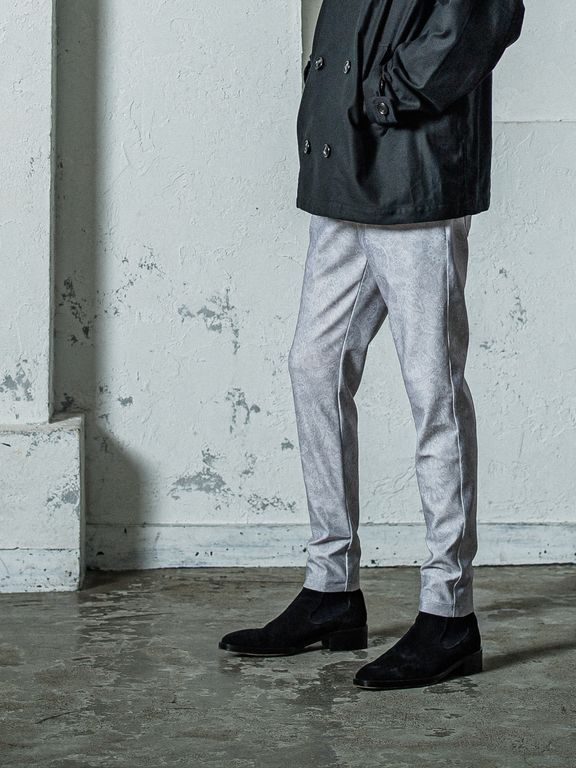 《予約11月17日19時締め》 CHRIS EASY  TUCK PANTS / イージータックパンツ / ペイズリーグレー