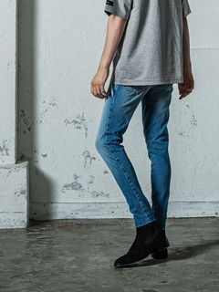 《予約11月17日19時締め》 EX denim jersey  EDGE   PT / ジャージパンツ ライトインディゴブルー