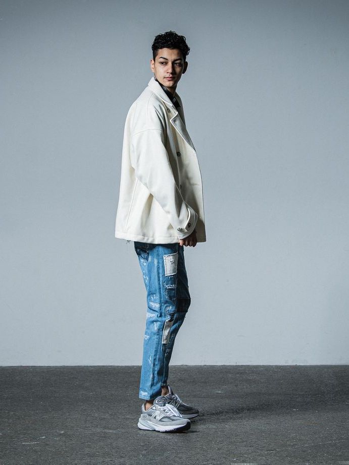 《予約品》 MELTON OVER PCOAT / コートジャケット / オフホワイト