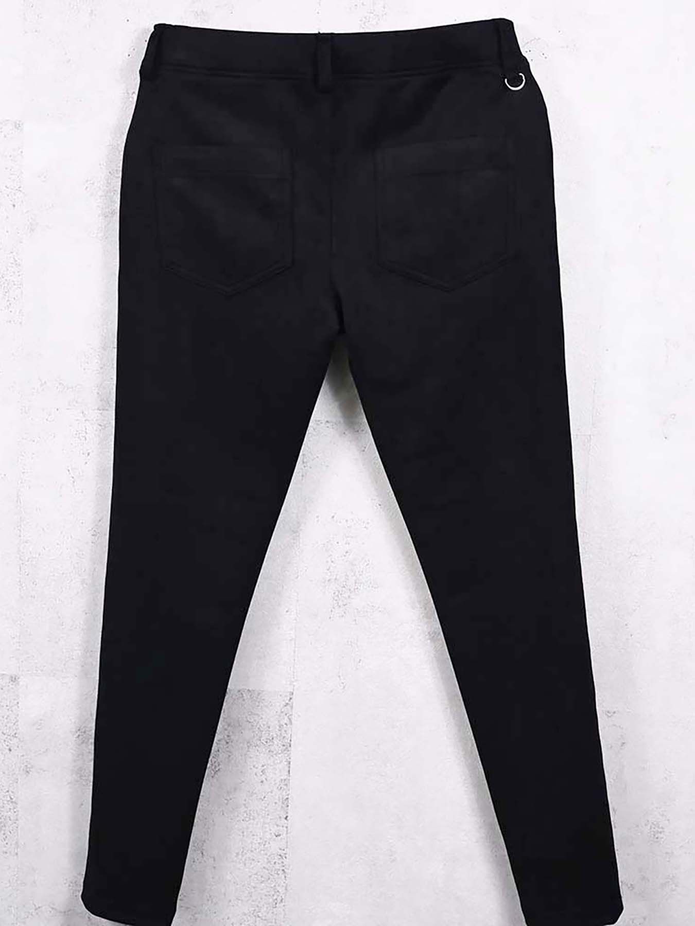 【予約品 8月31日(日) 締切】CHRIS EASY SUEDE TUCK PANTS / クリス イージー スウェードタックパンツ / ブラック