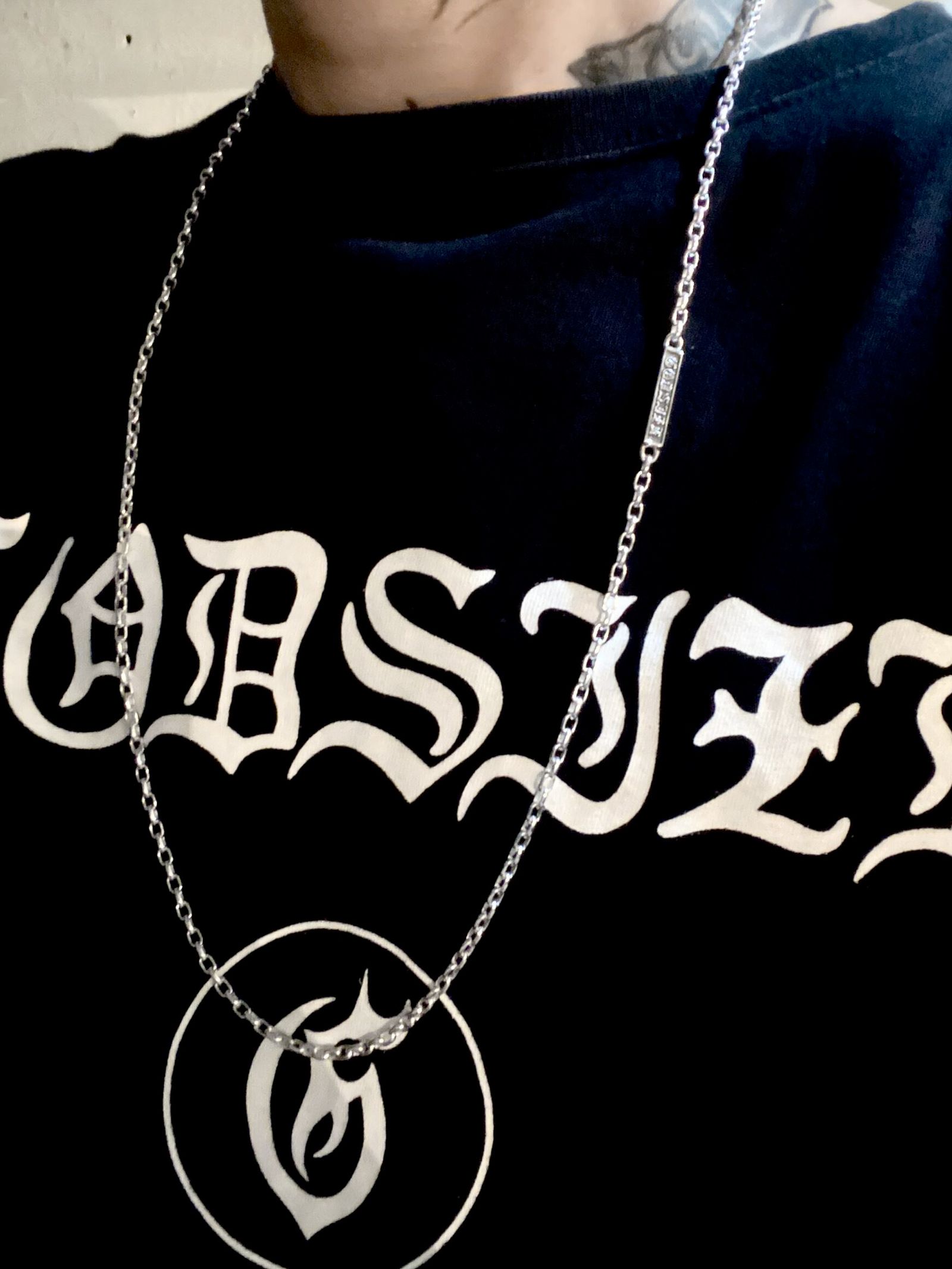 《受注生産》CHAIN NECKLACE #3 with GODSIZE® I.D. TAG 75 / ゴッドサイズ® #3 I.D.タグネックレスチェーン75 / 注文から2～3週間後入荷予定