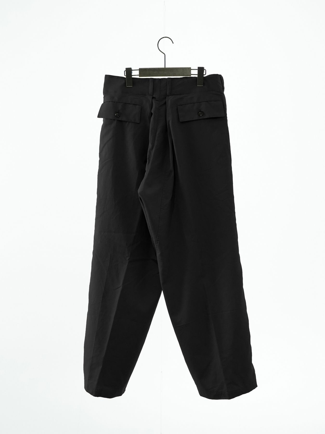 【予約品 2月1日(日) 締切】OVERTROUSERS / ボックスタックトラウザーズ / ブラック