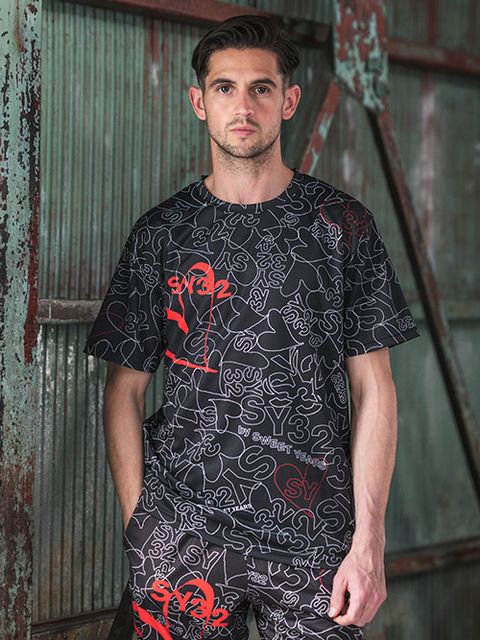 GRAPHIC ACTIVEラッシュガード TEE BLACK【SY32 by SWEET YEARS】