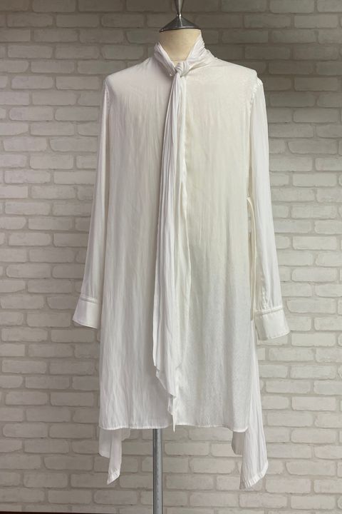 《予約品》 StoalFlareShirt / パイソン柄コンビホワイト 【kiryuyrik】 2023年2月以降入荷予定