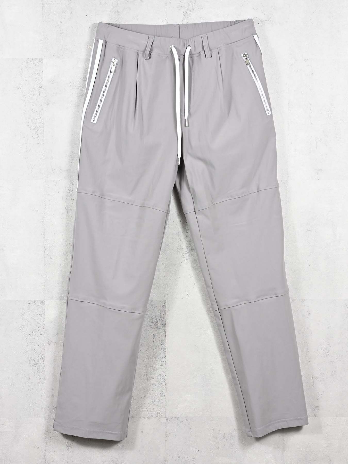 【予約品 11月16日(日) 締切】JONSON LINE WIDE PT / ジョンソン ライン ワイドパンツ / グレー×ホワイト