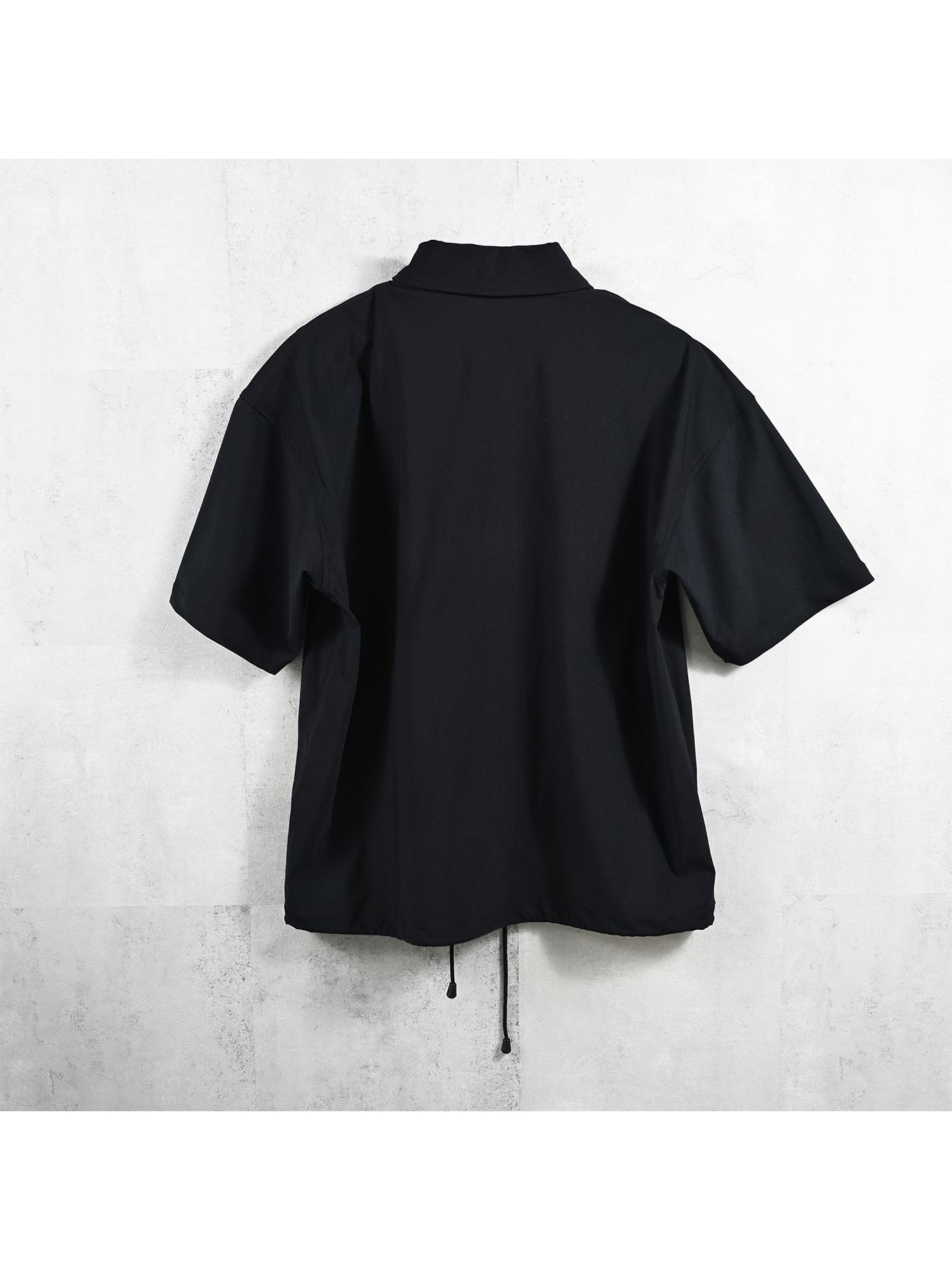 【予約品】NYLON HALF COACH JACKET / ナイロンハーフコーチジャケット / ブラック