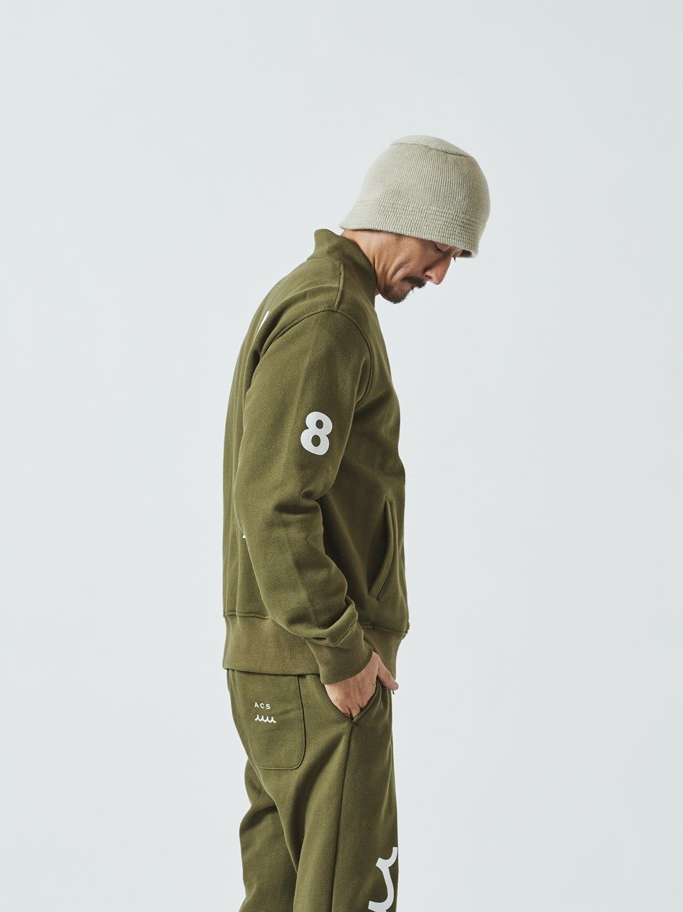 (予約品) muta Sweat MA-1 / MA-1ジャケット / オリーブ 【Acanthus×muta】 10月上旬頃入荷予定