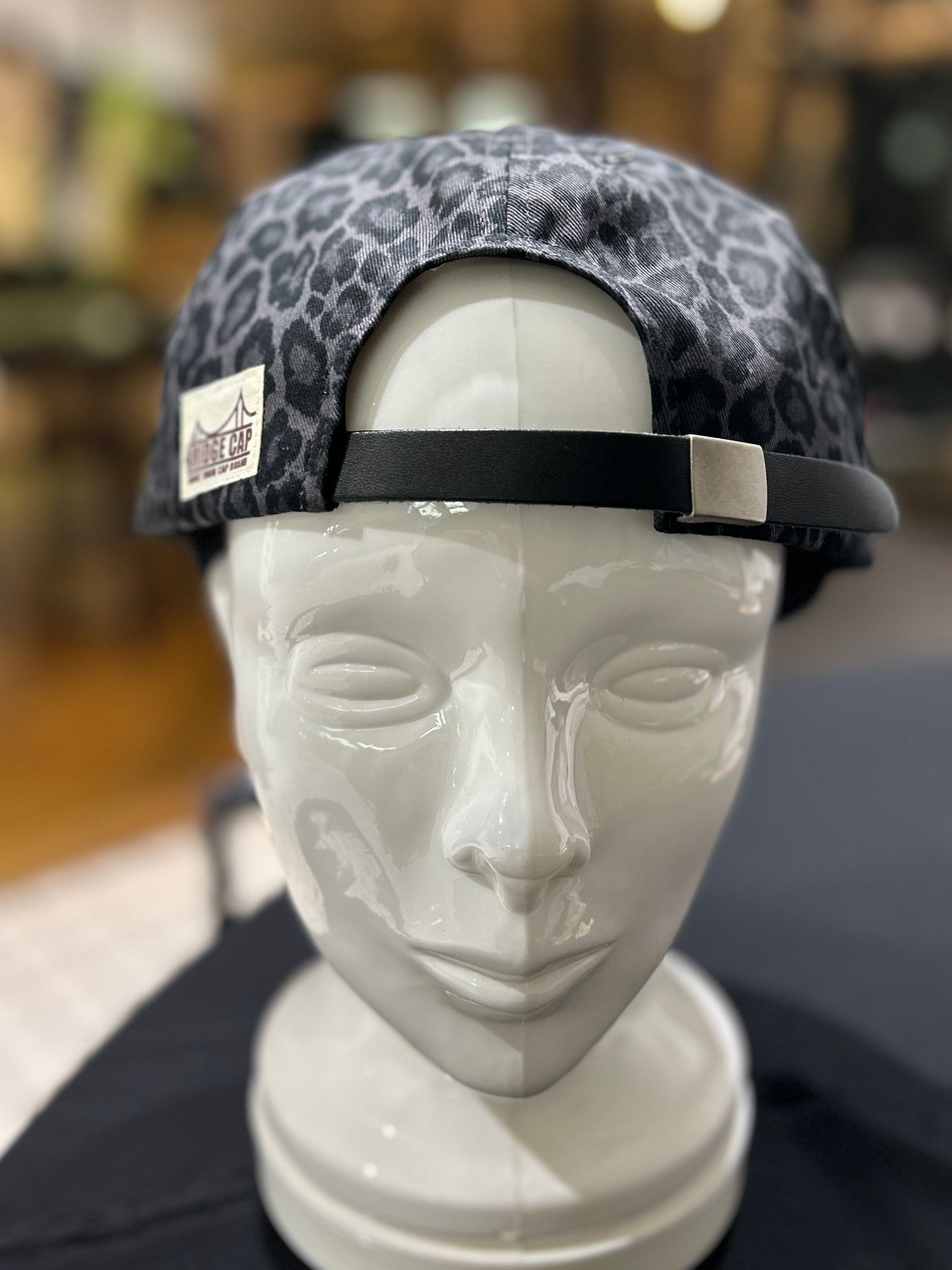 BRIDGE CAP TYPE1  LEOレオパードBLACK【Mighty Shine】
