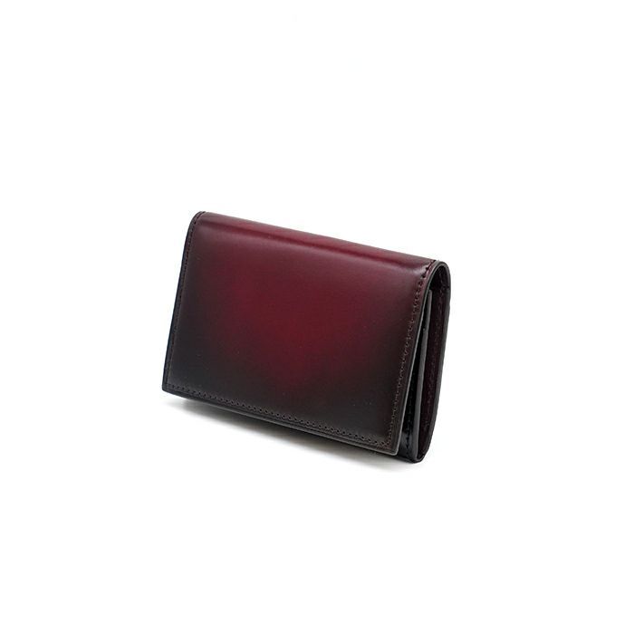 コードバン 名刺入れ 25枚収納YAC161 Wine 【 yuhaku】