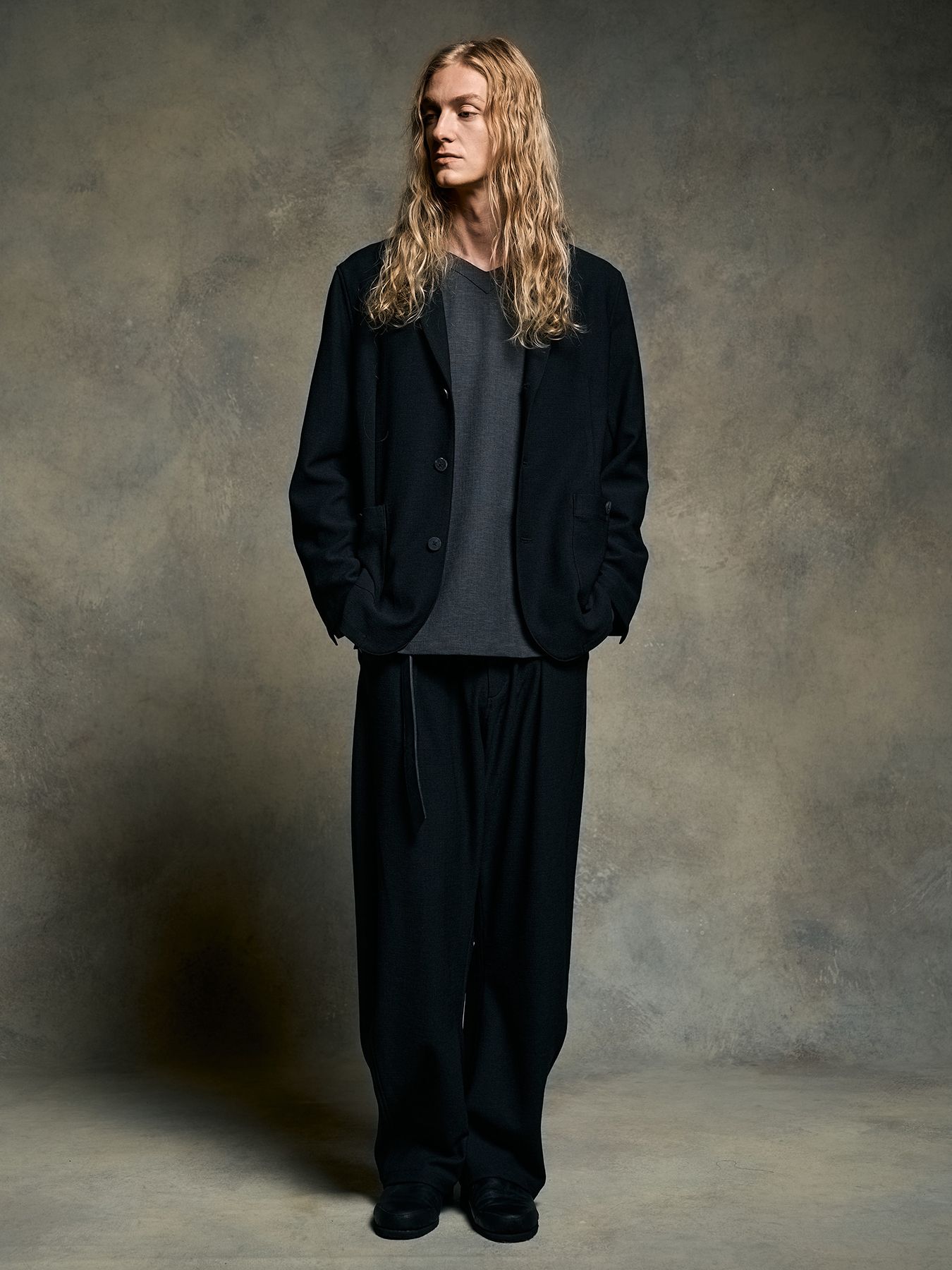 【予約品 9月23日(火) 締切】combination slip-on shoes / コンビネーション スリッポンシューズ / ブラック