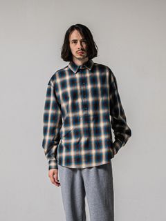 【予約品 11月16日(日) 締切】PULL JACK SHIRTS / プルオーバー ジャックシャツ / ブルーブラウン
