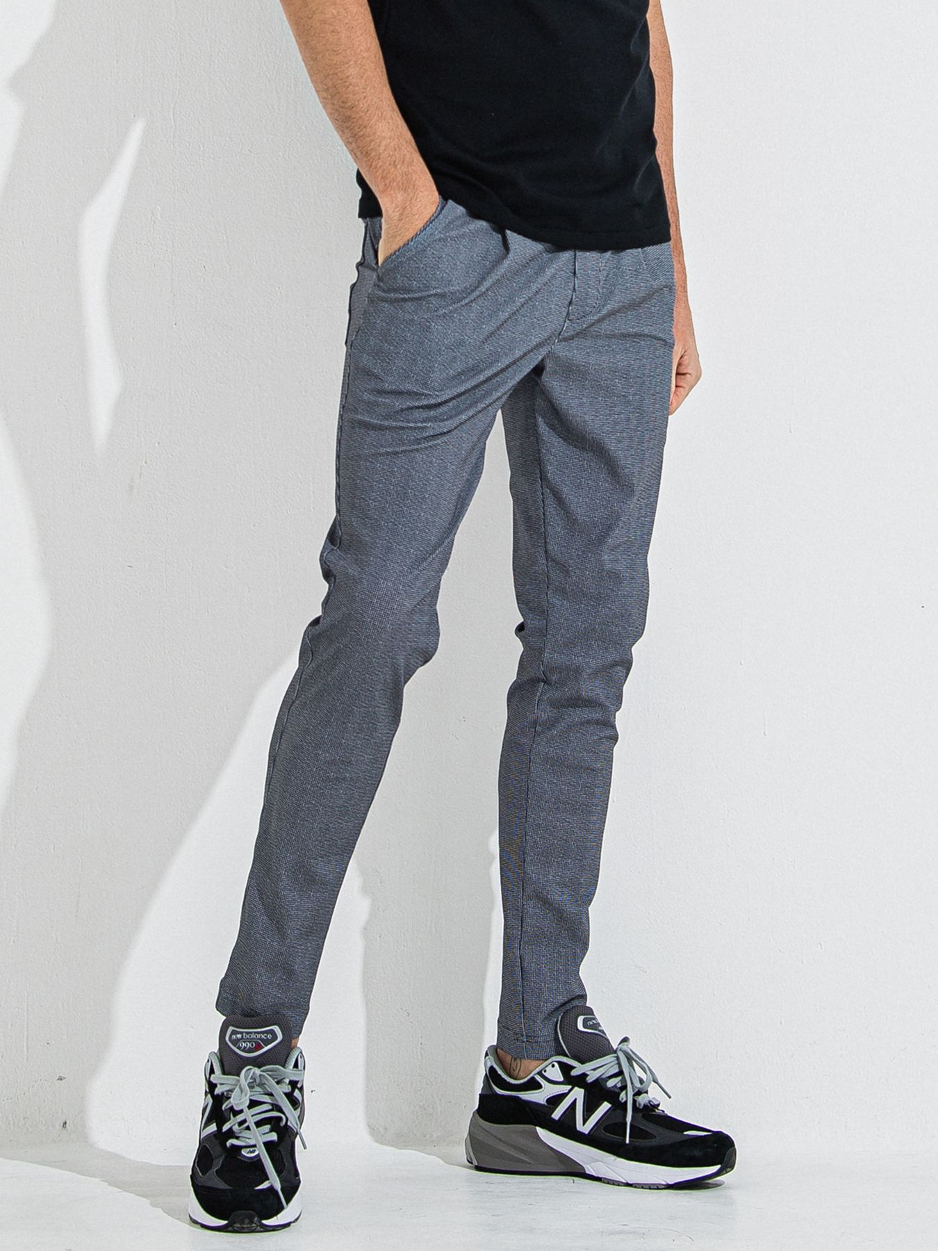 CHRIS EASY TUCK PANTS / クリスイージータックパンツ / チェックブラック CHECK BK