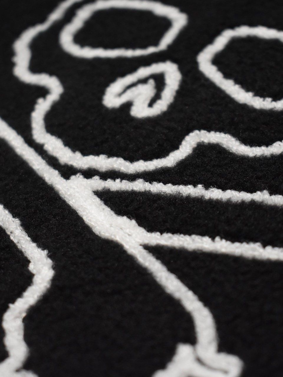限定FLEECE JACKET EMBROIDERY黒フリース×ジャージ【roarguns×MASTERMIND WORLD】