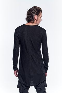 《予約品》 V-Neck LongT-Shirts Tシャツ LeopardJQD / Black 【kiryuyrik】 4月入荷予定