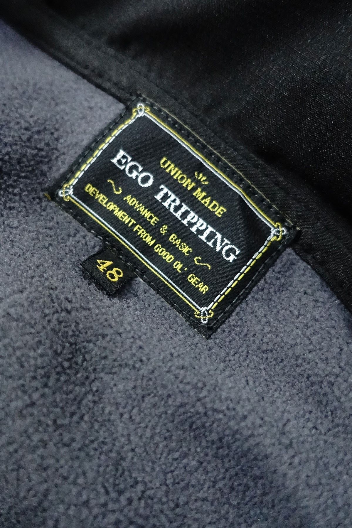 EGO TRIPPING TRAINING JACKET裏フリース / ブラック 【EGO TRIPPING】