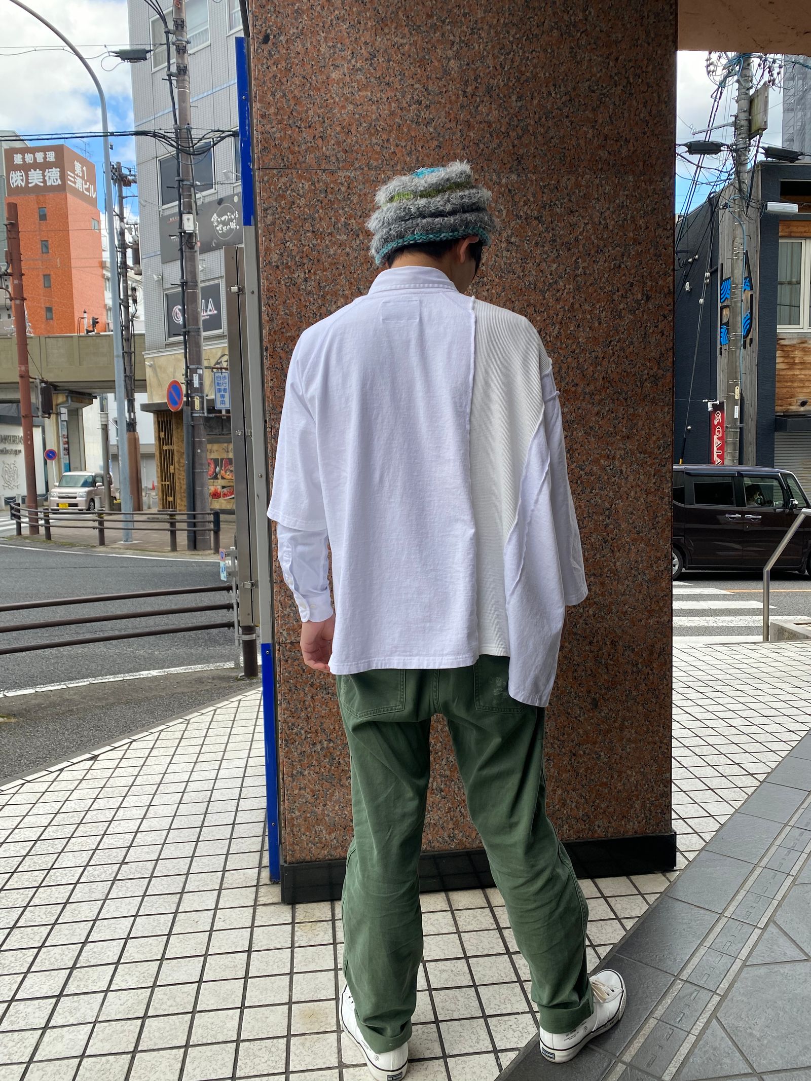 ミッキーマウスSWITCHING PRINT T-SHIRT（WHITE）「71MICHAELミッシェル」