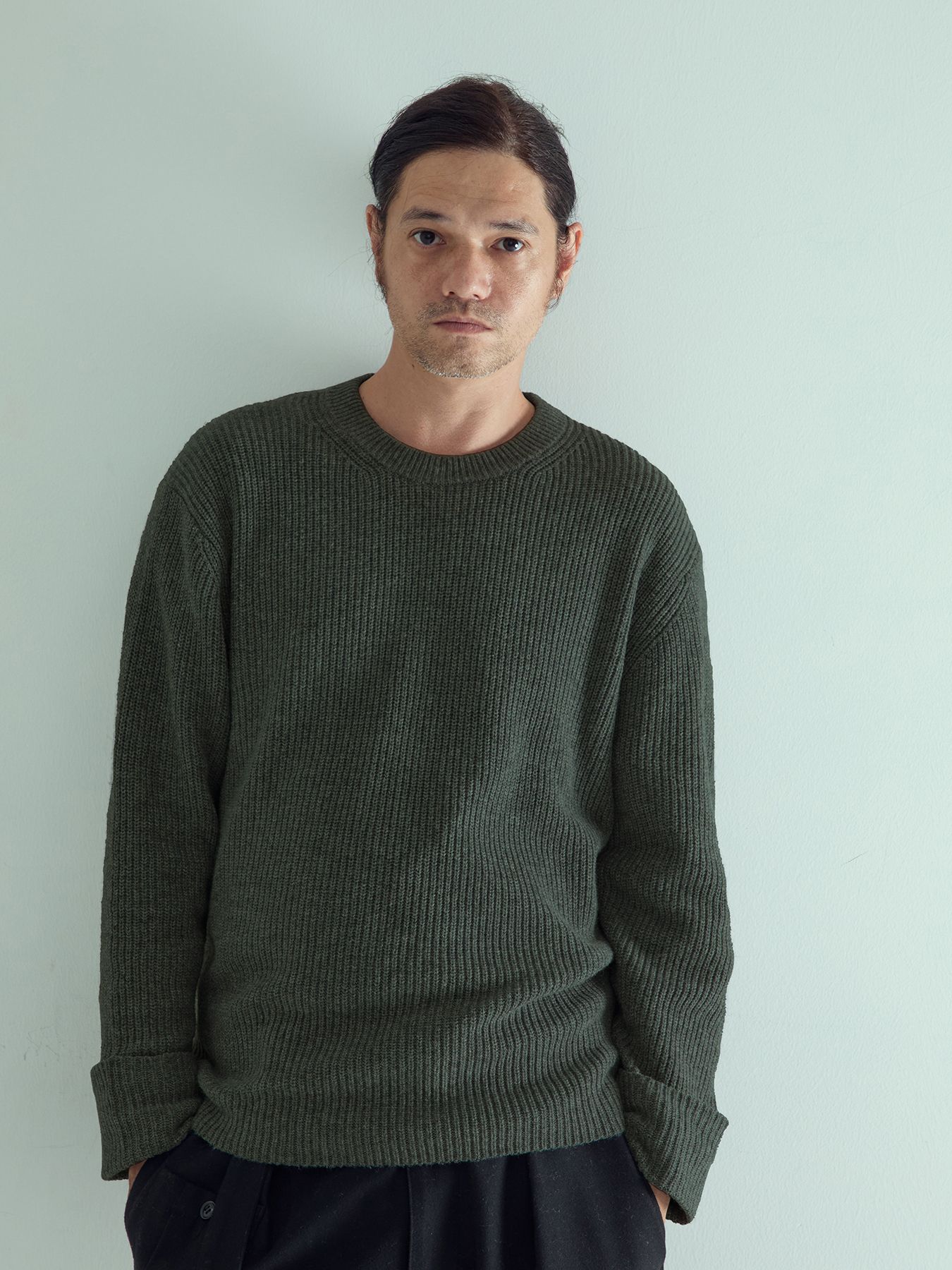 【予約品 】FORMKNIT / ニット / ダークカーキ