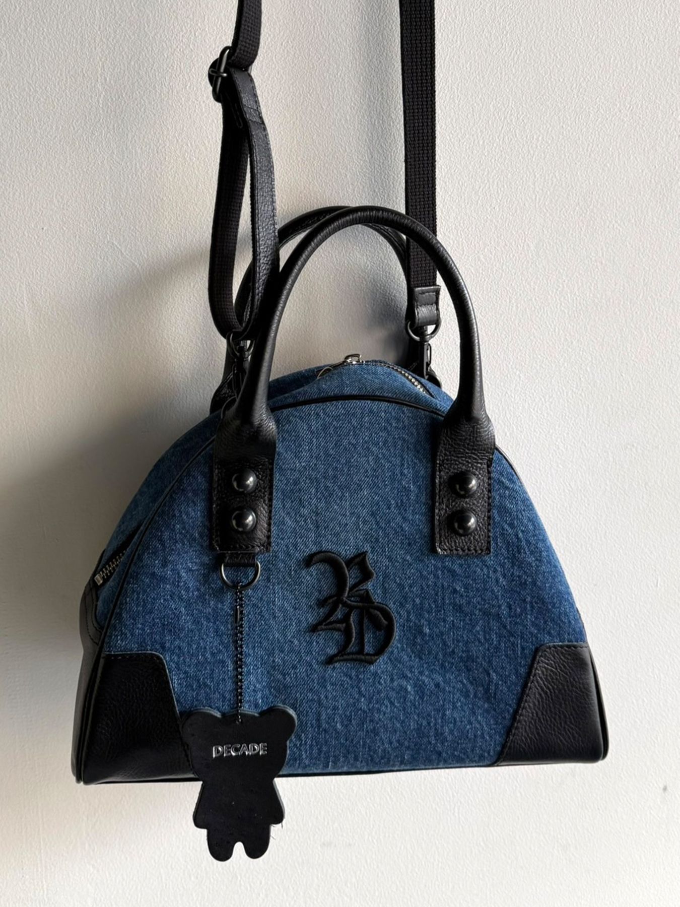 【予約品 9月6日(日) 締切】DECADEコラボ DENIM MINI BOSTON BAG / デニムボストンバッグ / デニム