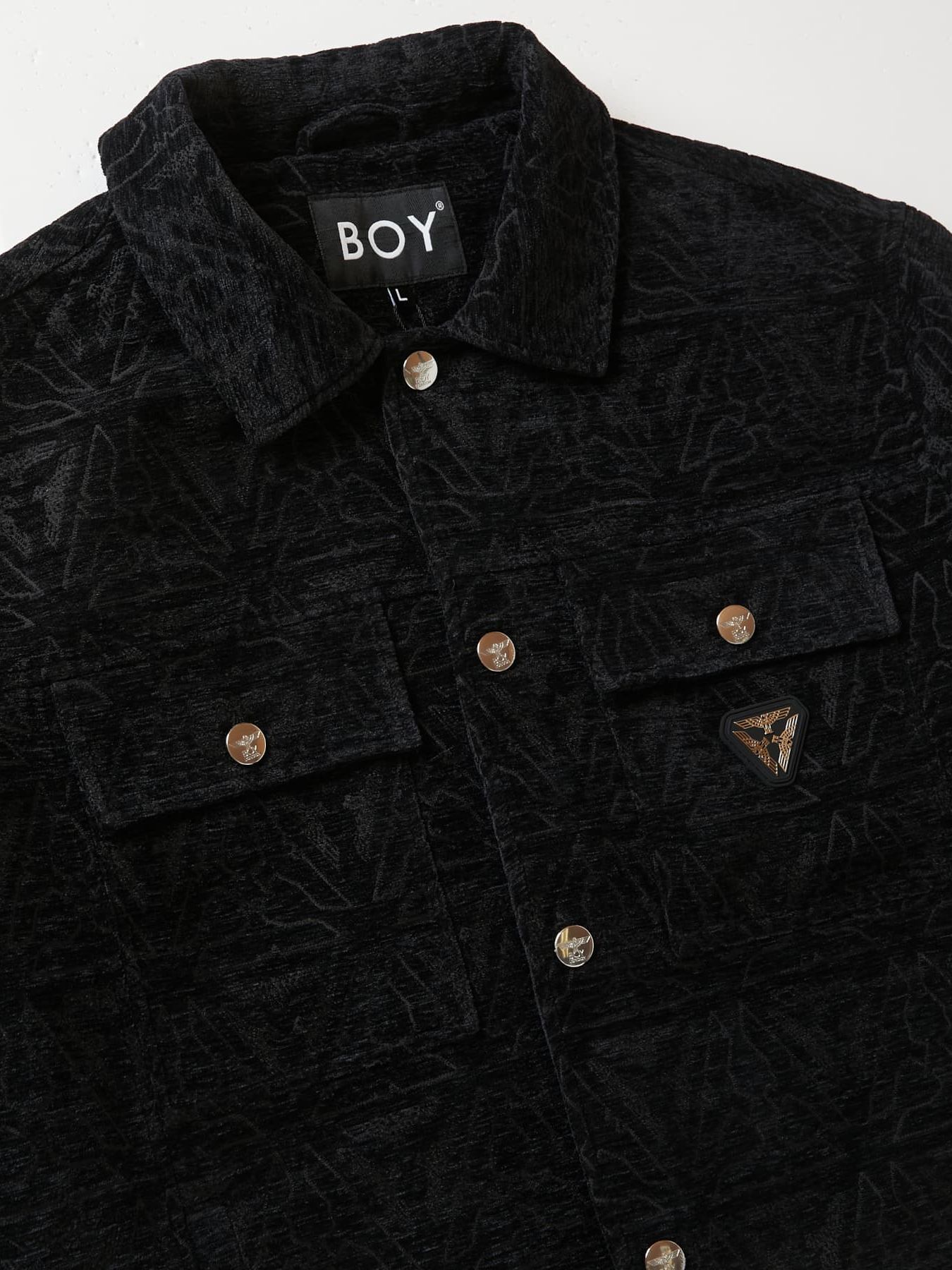 BOY VELVET JACQUARD JACKET / ジャケット / ブラック