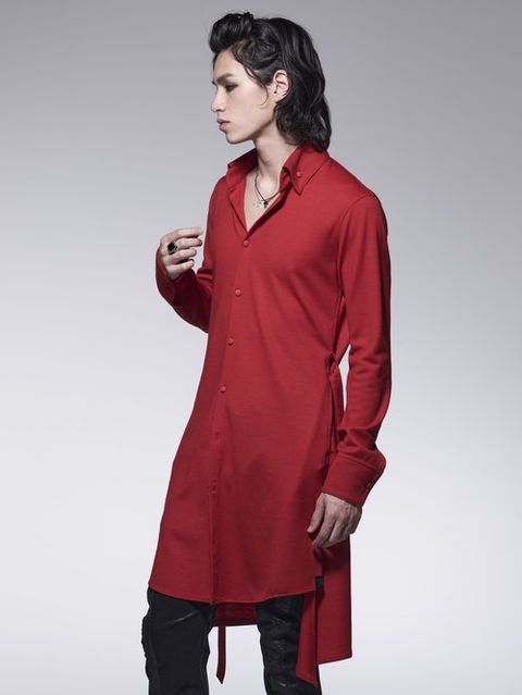 《予約品》 FlareShirt / フレアシャツ / レッド 【kiryuyrik】 10月末以降入荷予定