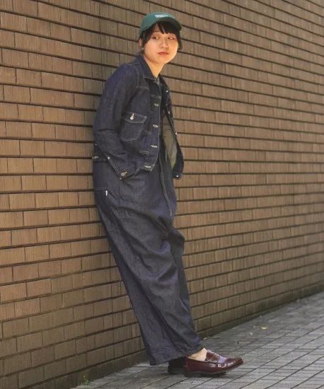 デニムビックオーバーオール made in Japan