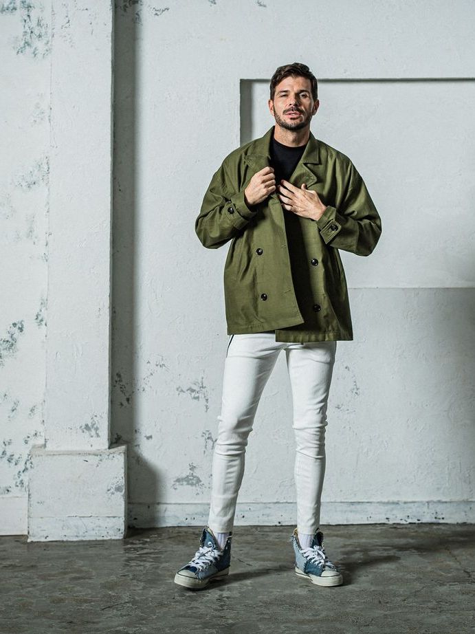 《予約11月17日19時締め》 EX denim jersey  EDGE   PT / ジャージパンツ / ホワイト