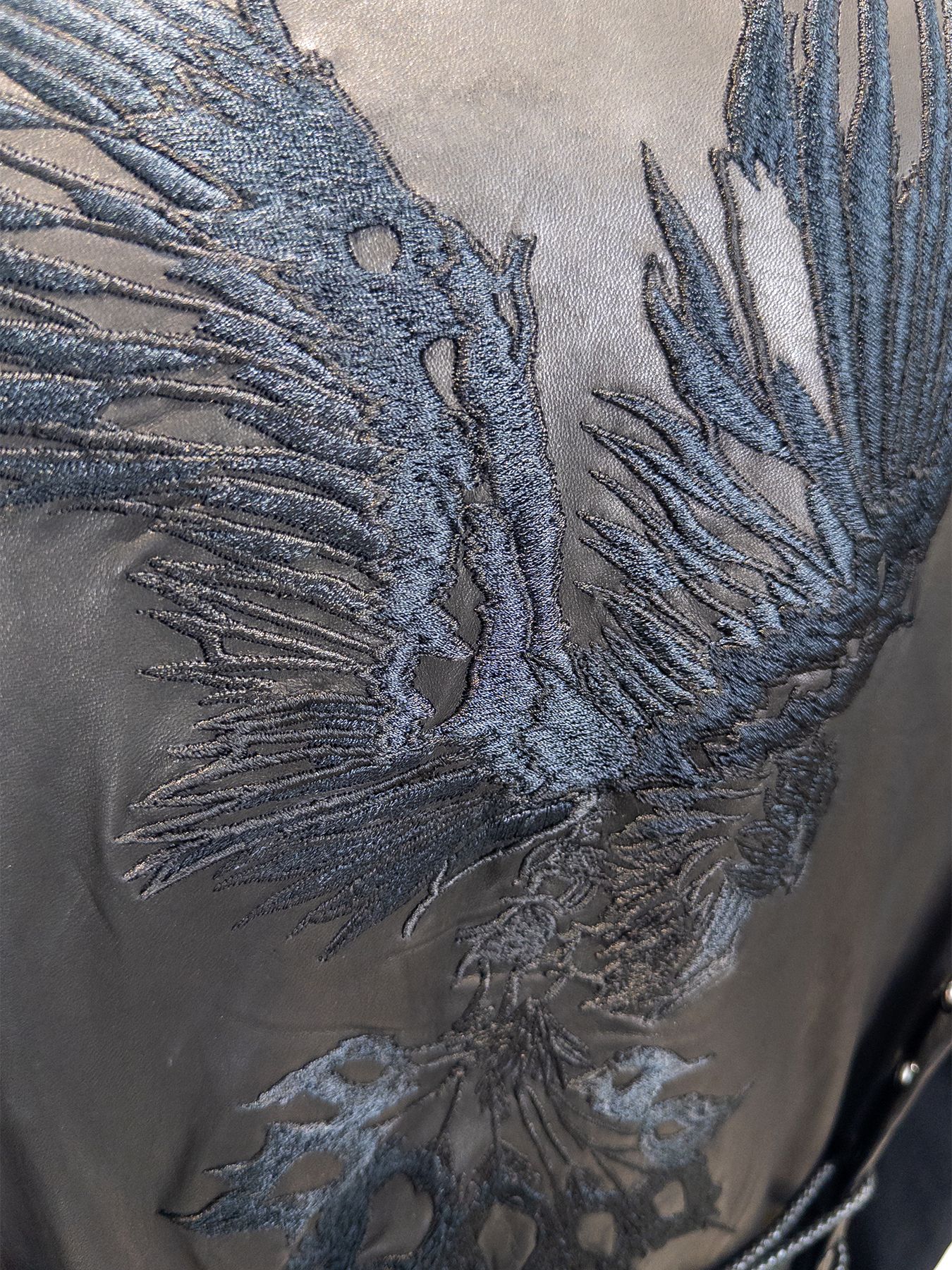 【予約品 4月26日(日) 締切】《Costume Line》Eco Horse Hide Lace Up Flare Jacket / エコホースレザー レースアップ フレアジャケット / ブラック