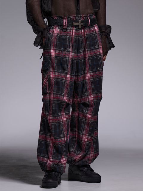 【予約品 】Cargo Pants / カーゴパンツ / ブラック&ピンク