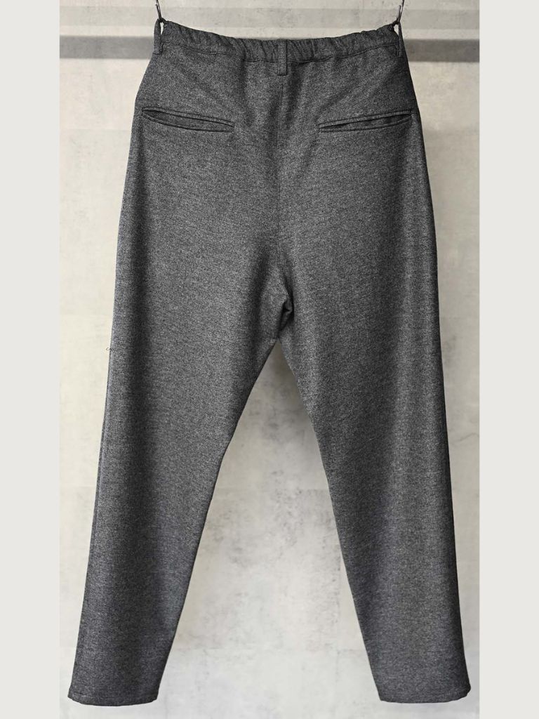 《予約9月1日18時締め》 PAT WIDE EASY PANTS  / カシミアウールパンツ / グレー