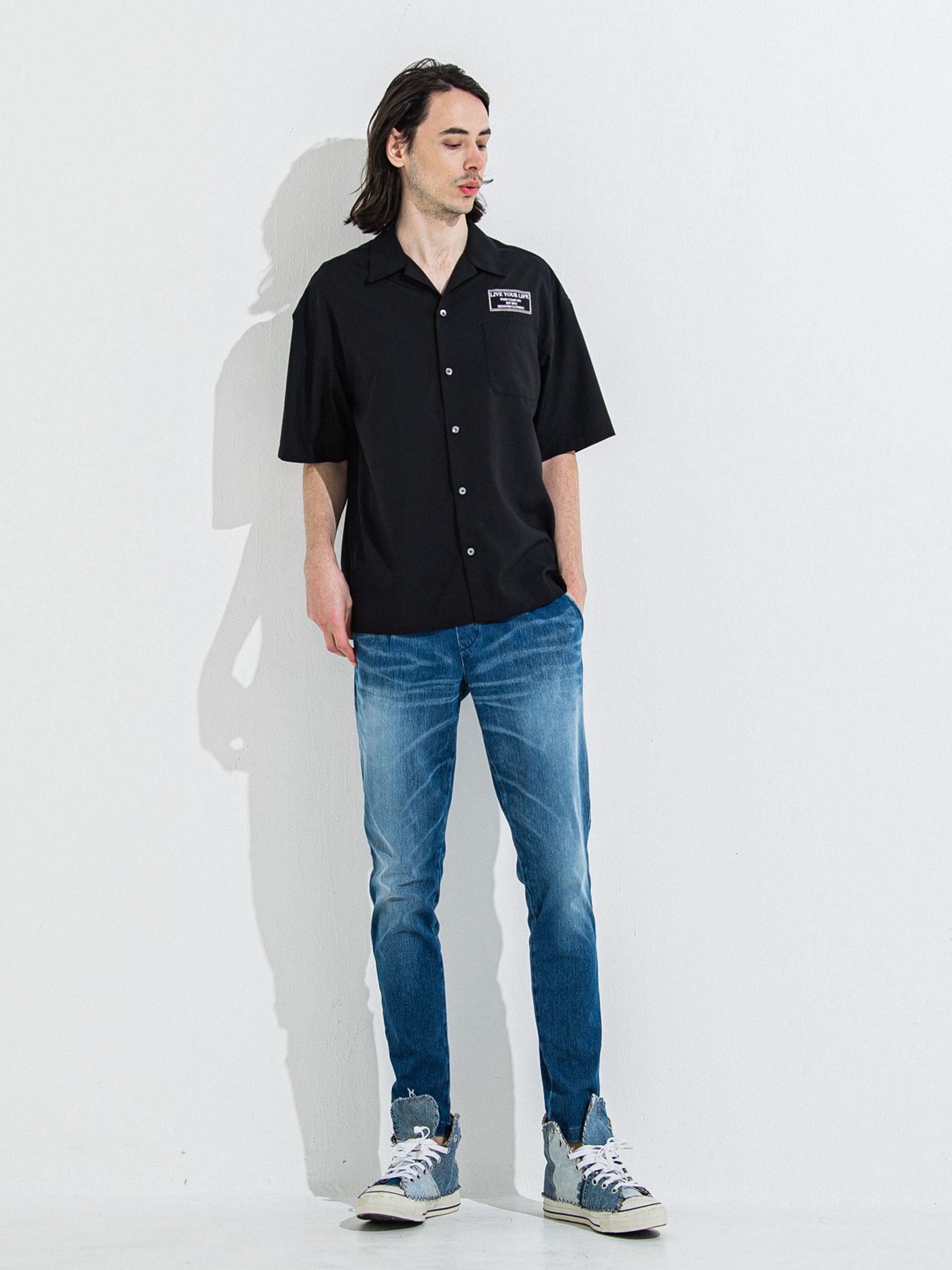 【予約品】DENIM JERSEY CHRIS EASY TUCK PT / デニムジャージクリスイージータックパンツ / ダーク