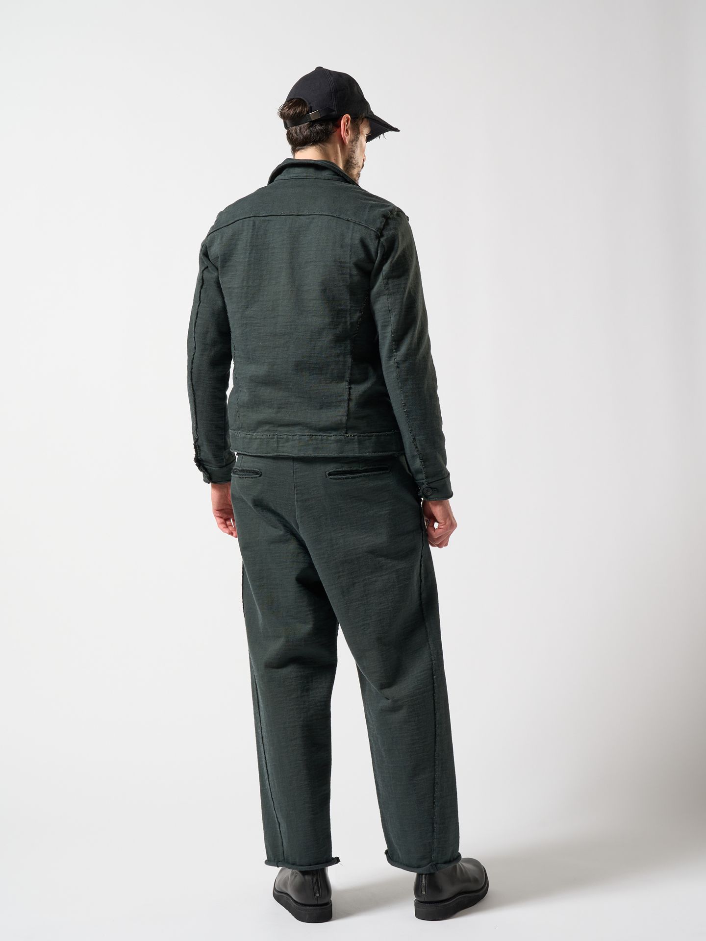 【予約品】 ex.heavy wide pants / ワイドパンツ / ダーク・グリーン