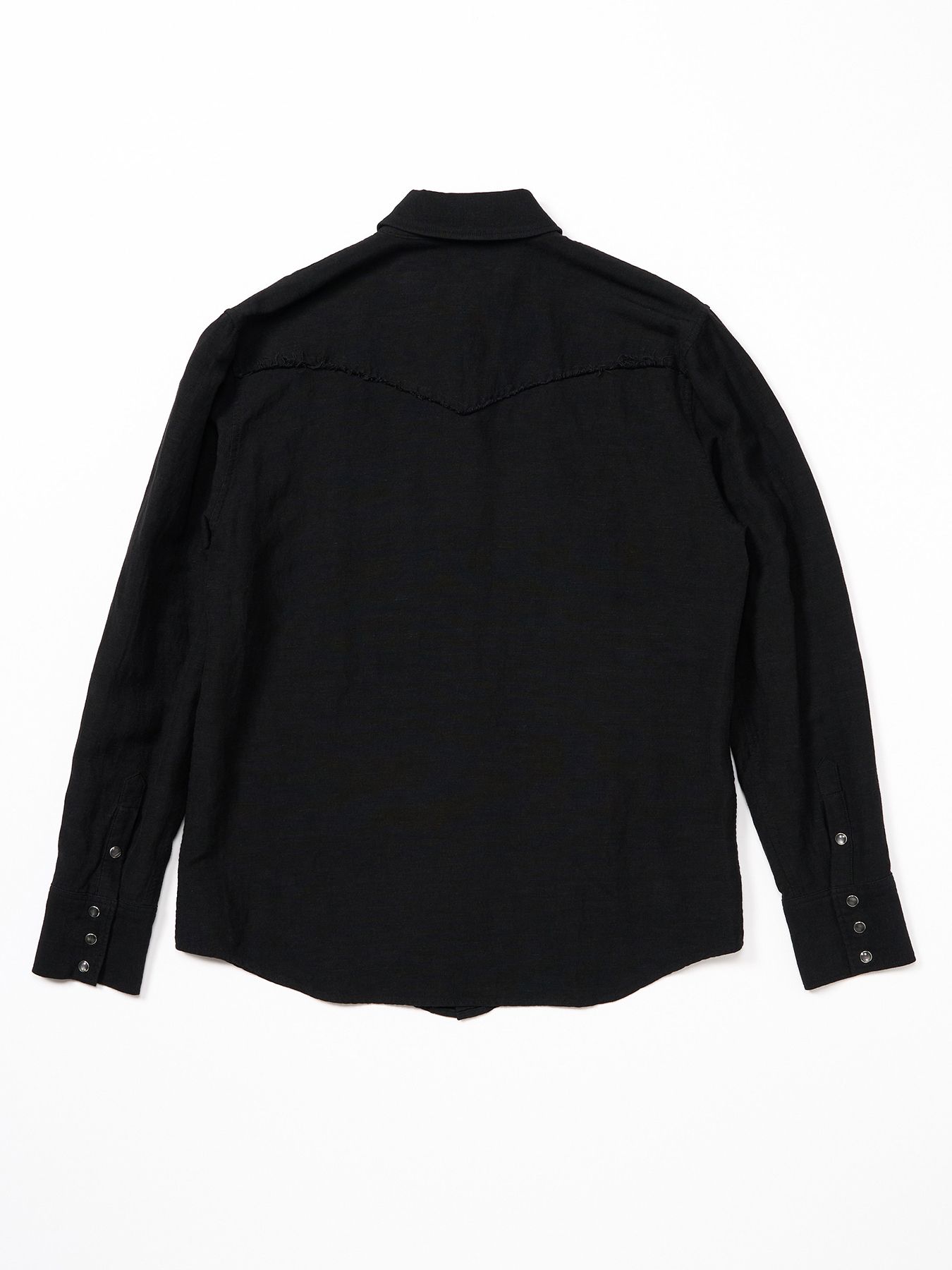 【予約品 9月23日(火) 締切】western shirt / ウエスタンシャツ / ブラック